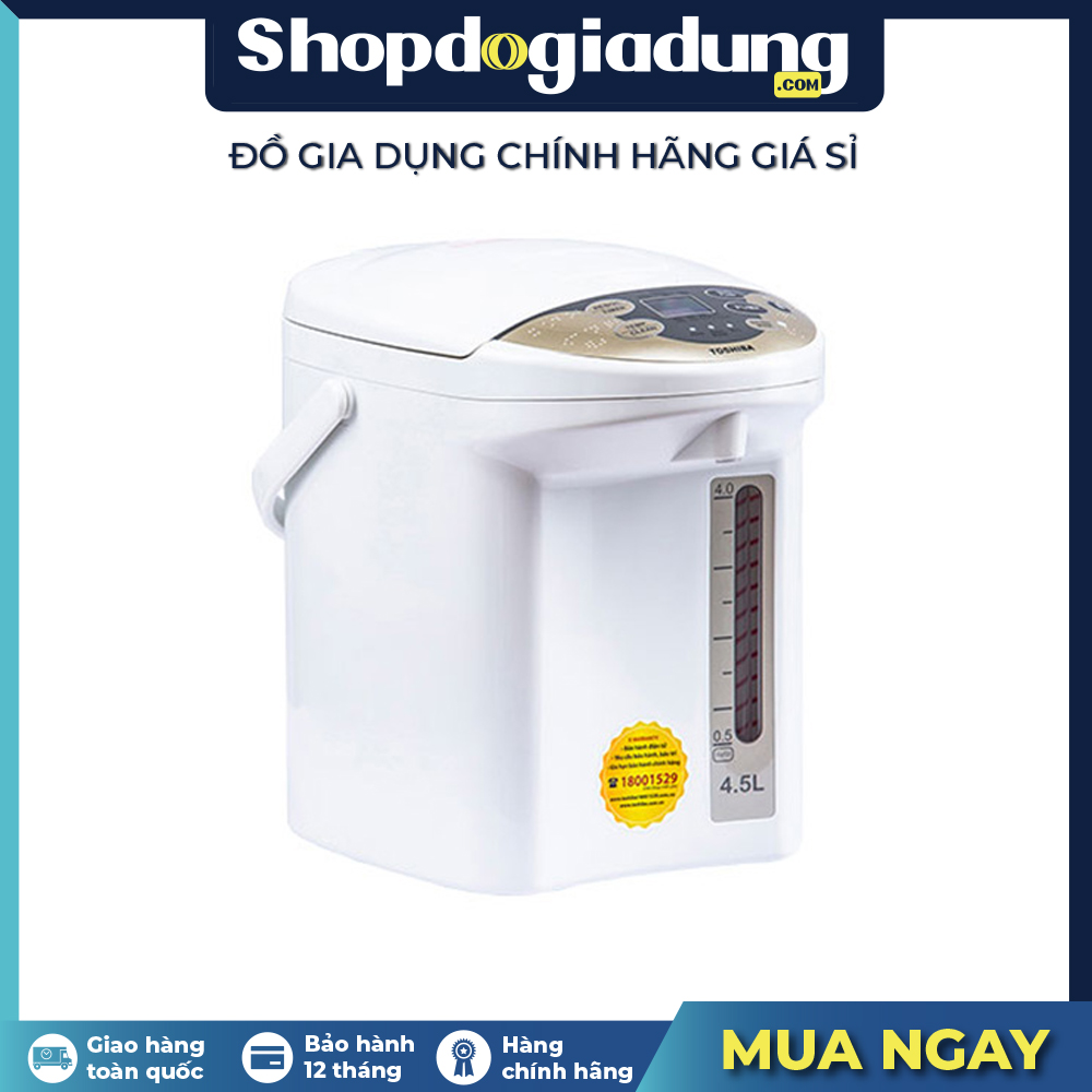 Bình thuỷ nước TOSHIBA PLK-45SF(WT)VN - góc nhìn 4