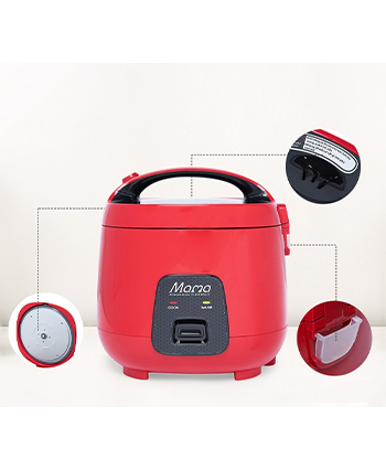 Nồi cơm điện Sunhouse Mama SHD8652R - góc nhìn 2