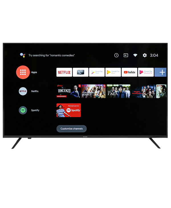 Android Tivi Sharp 4K 55 inch 4T-C55EK2X - góc nhìn 2