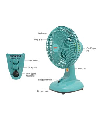 Quạt bàn Senko B102 - Ảnh 2