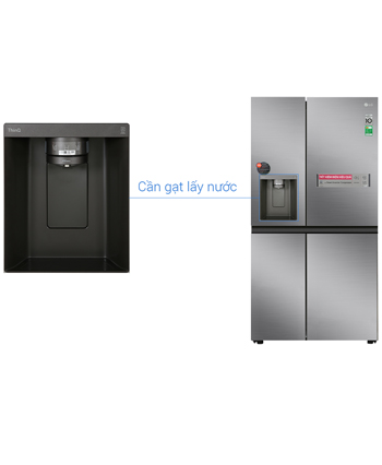 Tủ lạnh LG 635 lít GR-D257JS - góc nhìn 3