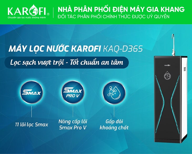 Máy lọc nước Karofi KAQ-D36S - hình ảnh sản phẩm