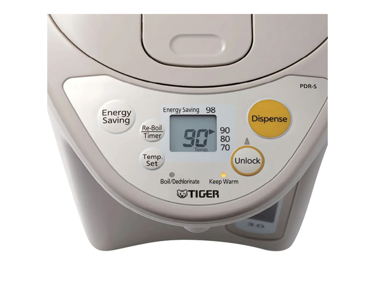 Bình thủy điện Tiger 4.0 lít PDR-S40W - góc nhìn 3