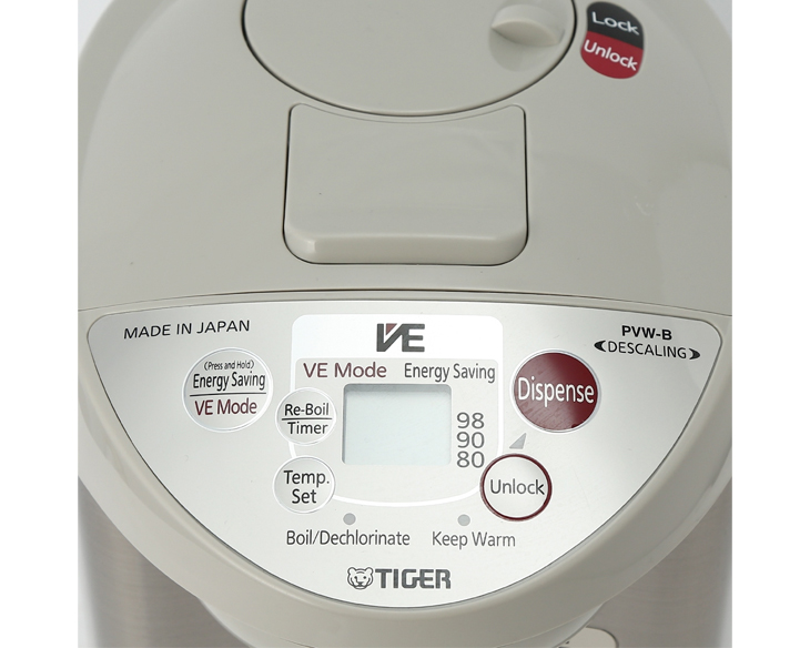 Bình thủy điện Tiger PVW-B30W 3.0 Lít - góc nhìn 4
