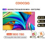 Google Tivi Qled Coocaa 50 inch 50Y72 Pro