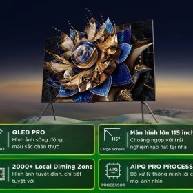 Google Tivi TCL QD-Mini LED 4K 115 Inch 115X955 fashion 2024 - hình ảnh sản phẩm