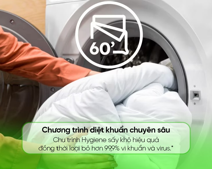 Máy giặt sấy Electrolux 13/9 kg EWW1343R7WC fashion 2024 - góc nhìn 2