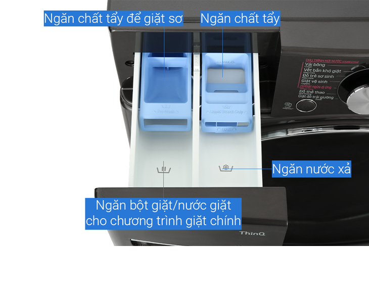 Máy giặt sấy LG 21/12 kg F2721HVRB chính hãng, giá tốt - góc nhìn 3