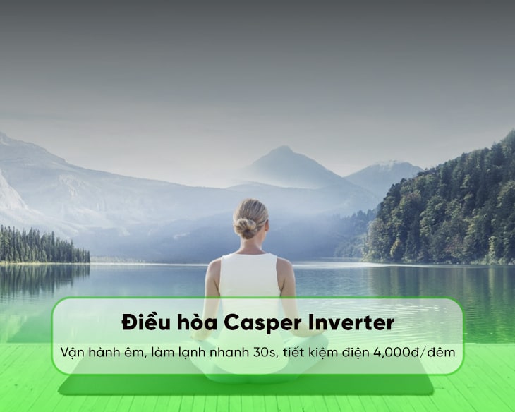 Máy lạnh Casper Inverter 2.5 HP GC-24IS35 giá tốt, có trả góp - góc nhìn 5