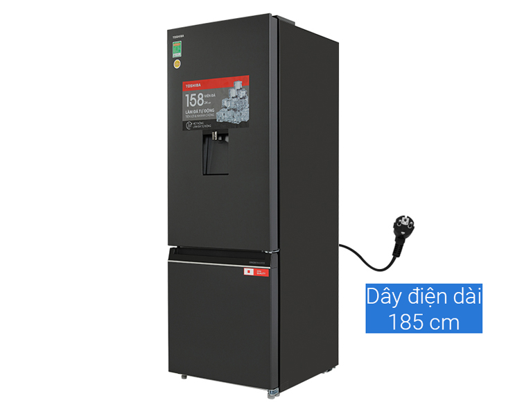 Tủ lạnh Toshiba Inverter 321 lít GR-RB405WEA-PMV(06)-MG - góc nhìn 2