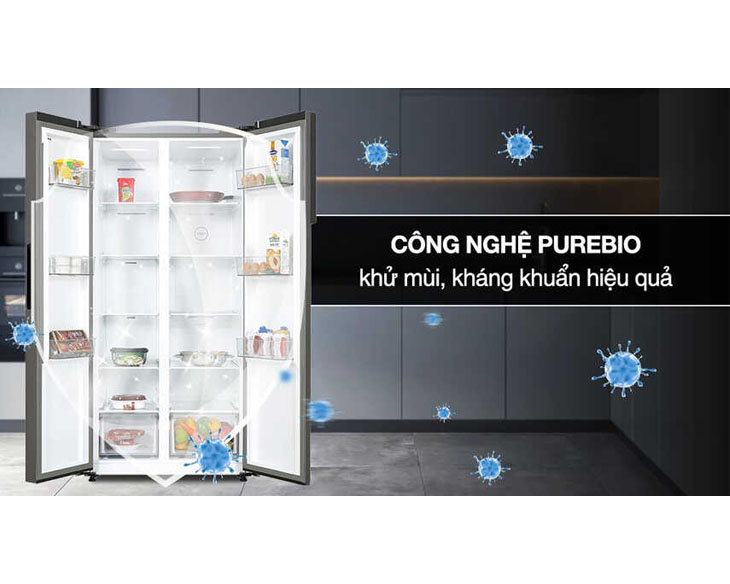 Tủ lạnh Toshiba Inverter 555 lít GR-RS696WI-PMV(60)-AG - góc nhìn 3