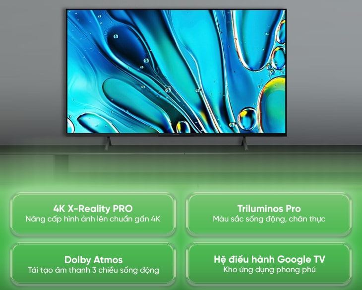 Google Tivi Sony 4K 85 inch K-85S30 Type 2024, Giá Tốt - hình ảnh sản phẩm