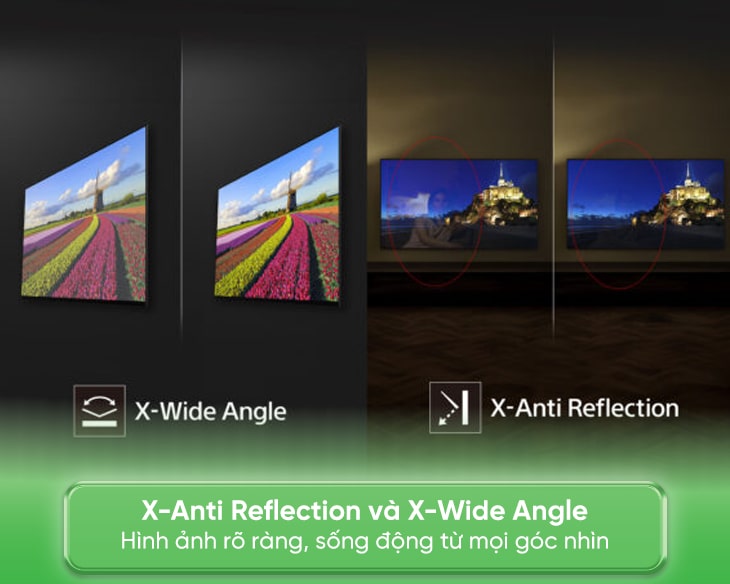 Google Tivi Mini LED Sony 4K 75 inch K-75XR90 Type 2024 - góc nhìn 3