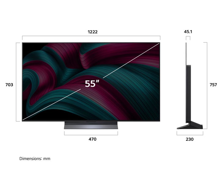 Good Tivi OLED LG evo AI 4K 55 inch OLED55C5PSA Giá tốt - góc nhìn 5