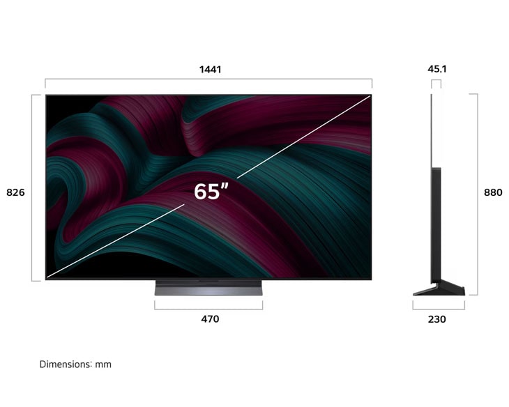 Good Tivi OLED LG evo AI 4K 65 inch OLED65C5PSA Giá tốt - góc nhìn 5