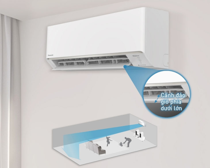 Máy lạnh Panasonic Inverter 1.0 HP CU/CS-RU9AKH-8 giá tốt - góc nhìn 5