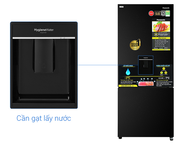 Tủ lạnh Panasonic Inverter 377 lít NR-BX421GPKV chính hãng - góc nhìn 5