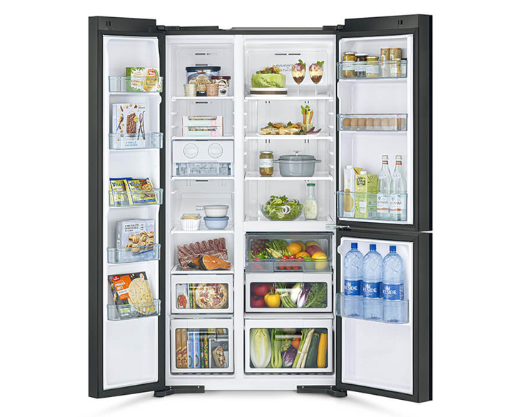 Tủ lạnh Hitachi Inverter 590 lít R-M800PGV0(GBK) chính hãng - góc nhìn 4