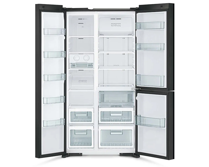 Tủ lạnh Hitachi Inverter 590 lít R-M800PGV0(GBK) chính hãng - góc nhìn 3