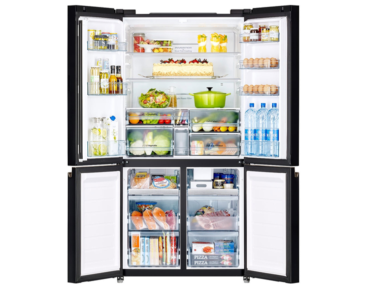 Tủ lạnh Hitachi Inverter 569 lít R-WB640PGV1(GMG) Giá Tốt - góc nhìn 4
