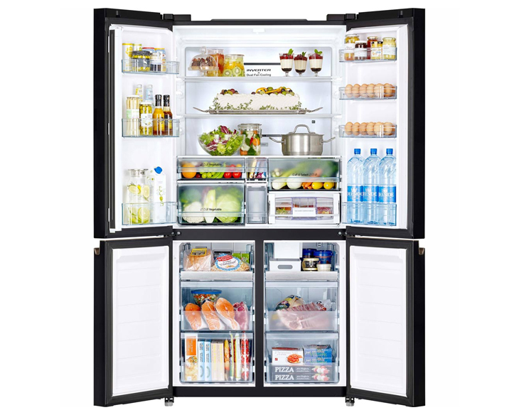 Tủ lạnh Hitachi Inverter 569 lít R-WB640VGV0(GMG) Giá Tốt - góc nhìn 3