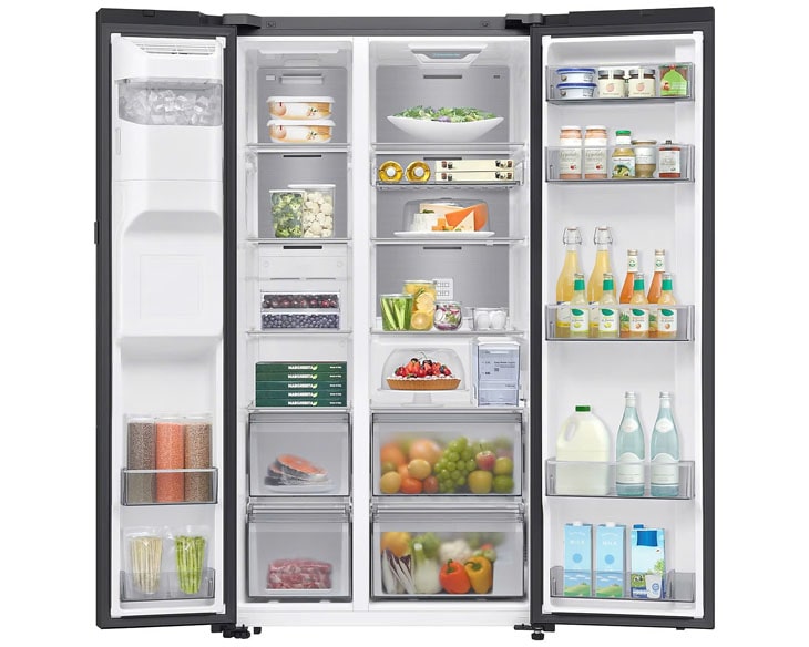 Tủ lạnh Samsung Inverter 634 lít RS80F65J2BSV | Lam Anh Store - góc nhìn 5