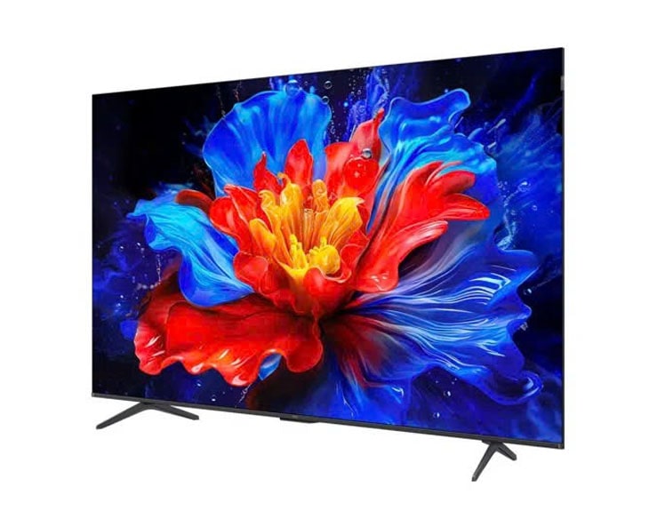 Google Tivi QLED TCL 4K 75 inch 75P8K style mới 2025 - góc nhìn 2