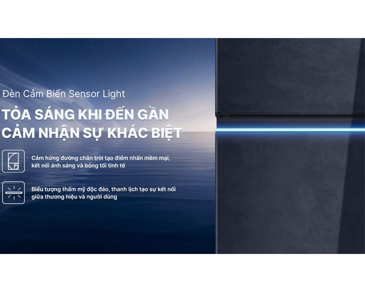 Tủ lạnh Aqua Inverter 455 lít AQR-TA518FA(GL)U1 type 2024 - góc nhìn 4