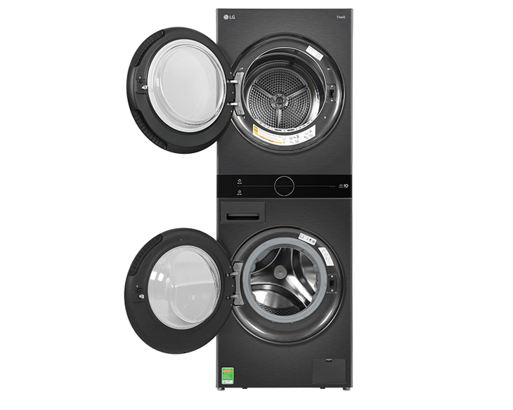 Tháp giặt sấy LG 14/10 kg WT1410NHB chính hãng, giá tốt - góc nhìn 2