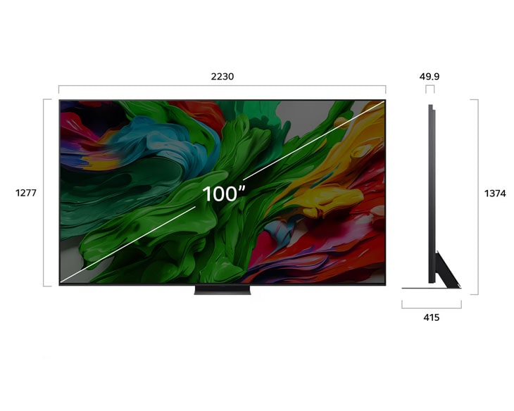 Good Tivi LG QNED evo AI Mini LED 4K 100 Inch 100QNED86AS - góc nhìn 5