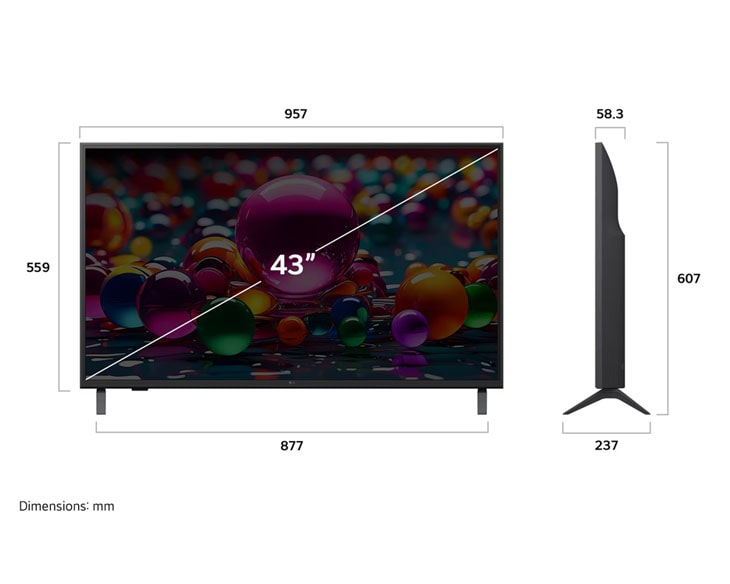 Good Tivi LG AI 4K 43 Inch 43UA8450PSA style 2025, giá tốt - góc nhìn 5